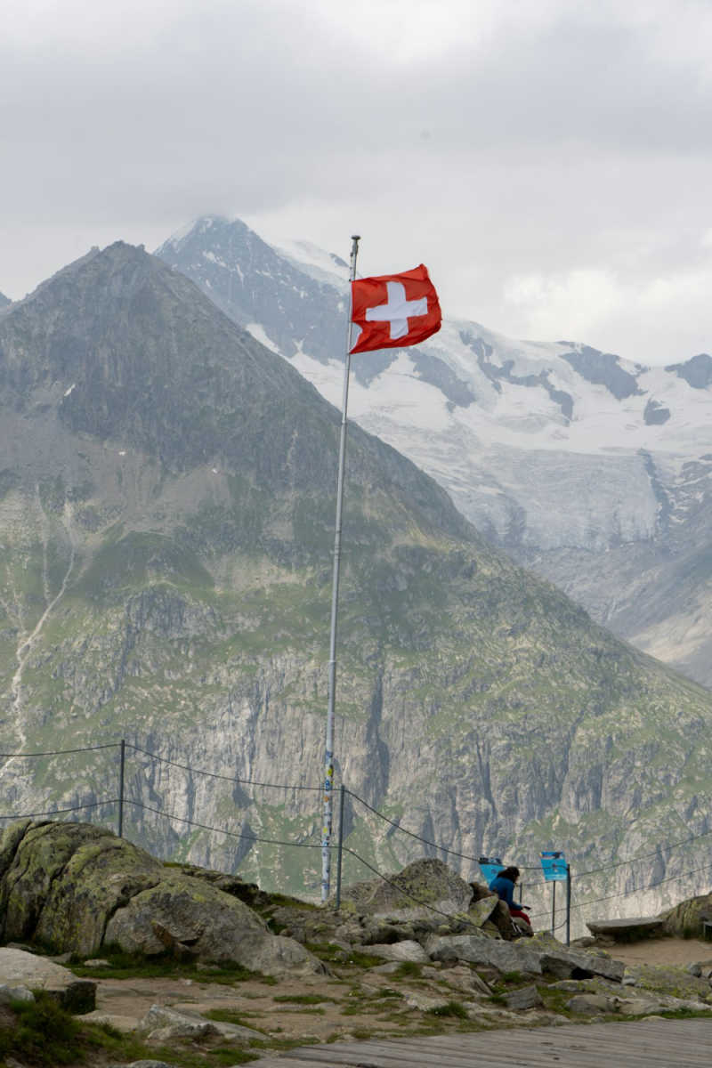 Wall Poster - Iceberg in the Swiss Alps