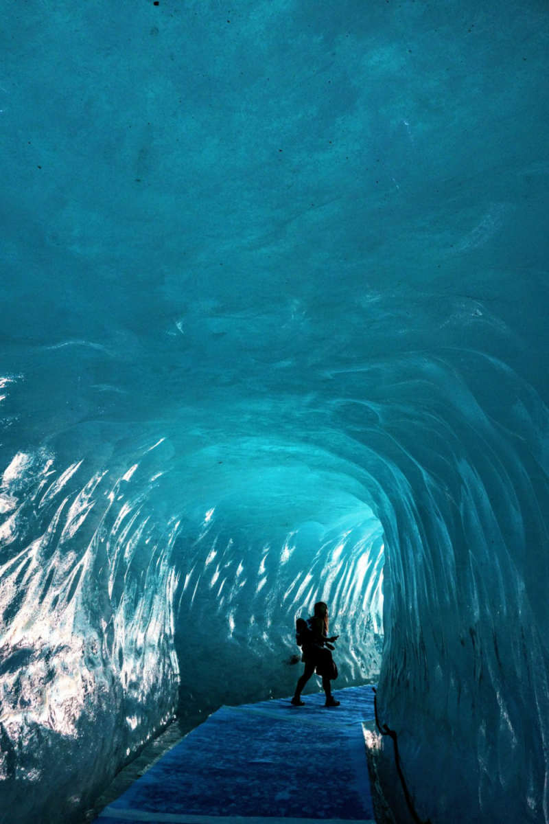 Wall Poster - Ice Cave in Chamonix