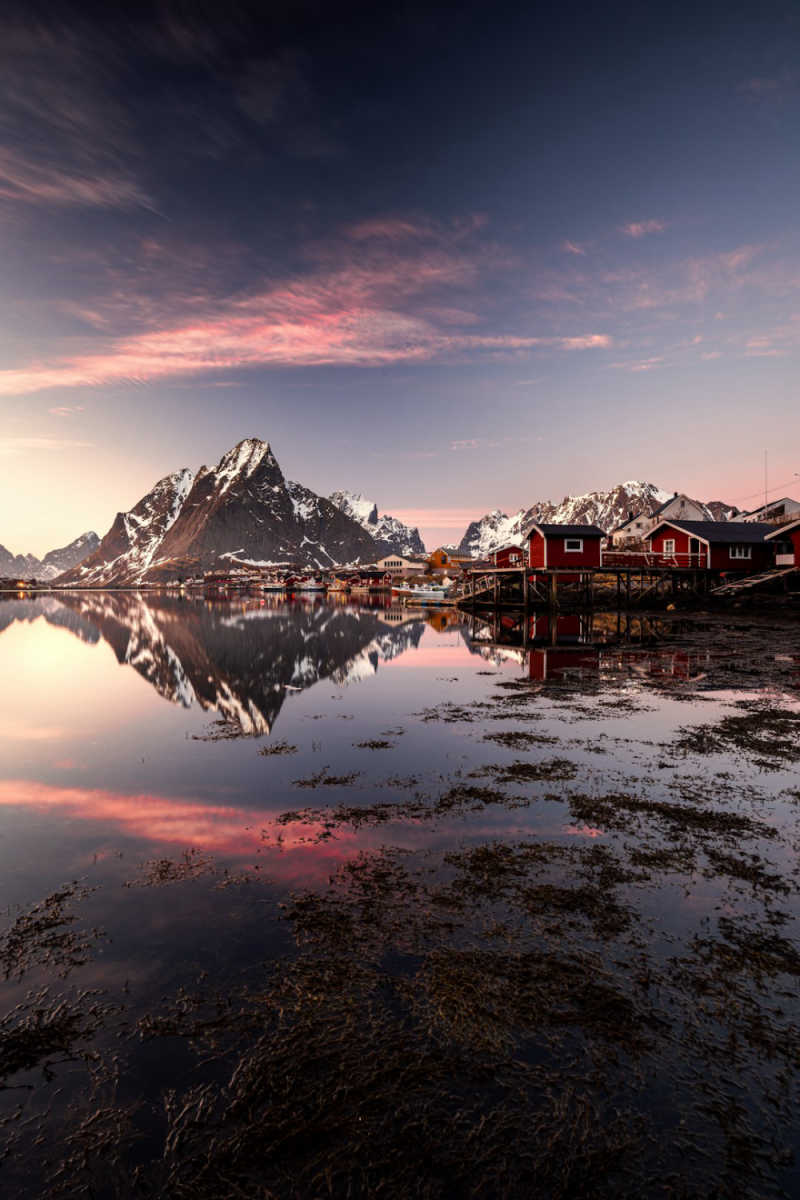 Wall Poster - Lake in the Lofoten Islands