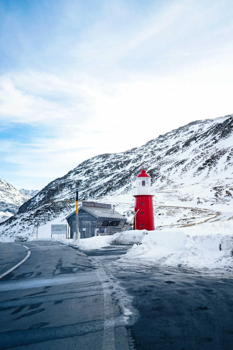 Wall Poster - Lighthouse in the Swiss Alps