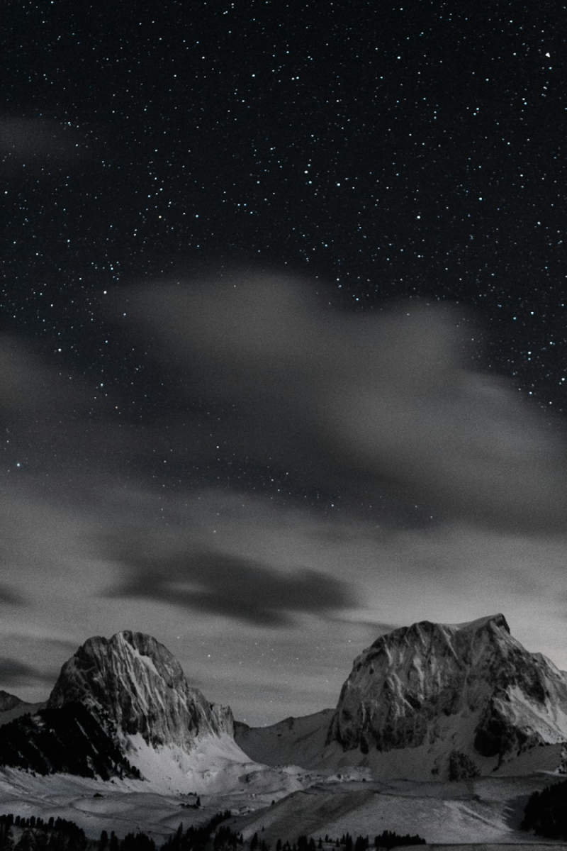 Wall Poster - Milky Way in the Swiss Alps