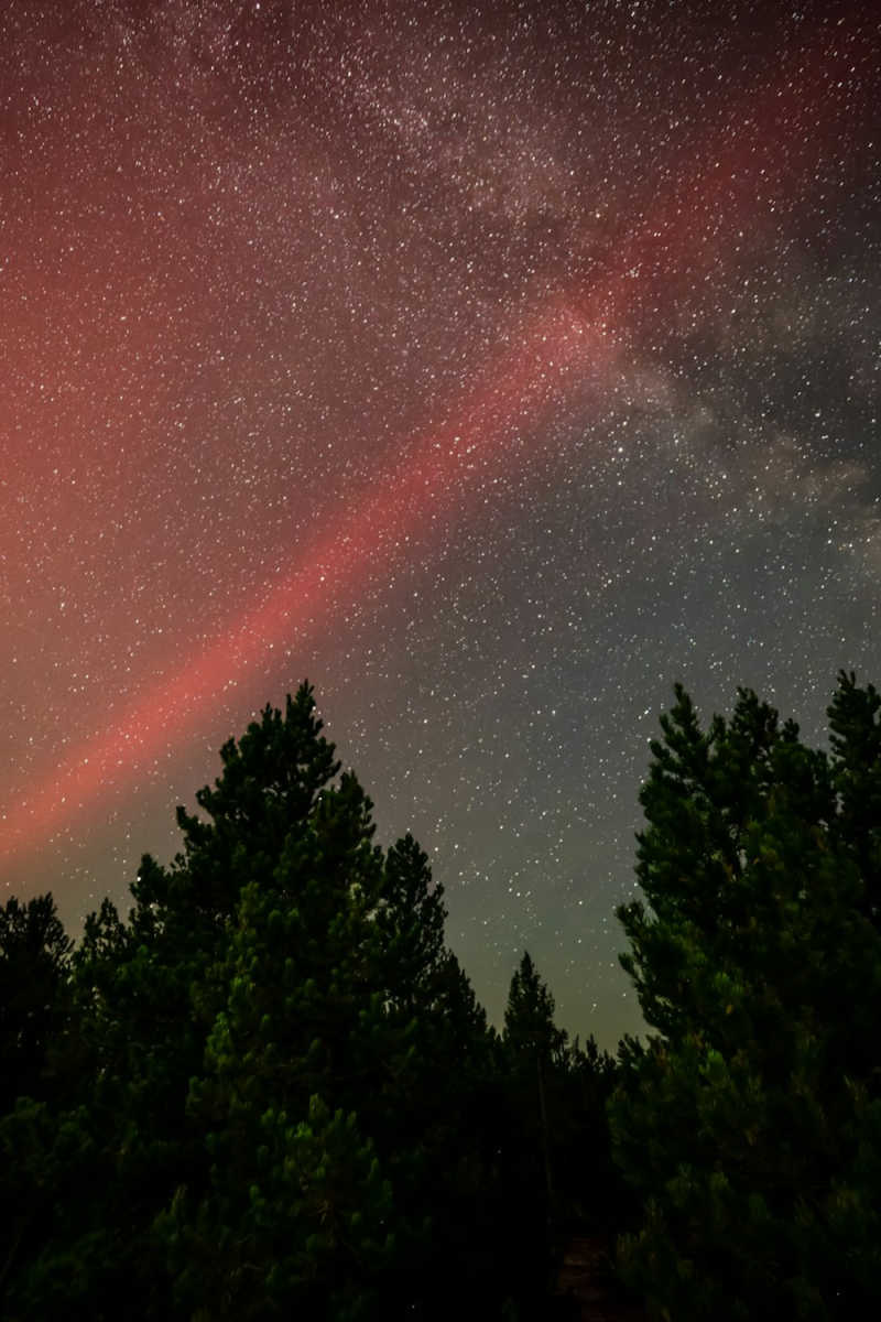 Wall Poster - Milky Way in Yellowstone