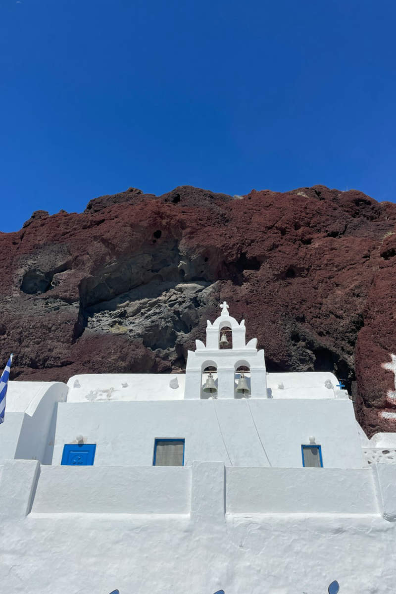 Wall Poster - Monastery in Santorini