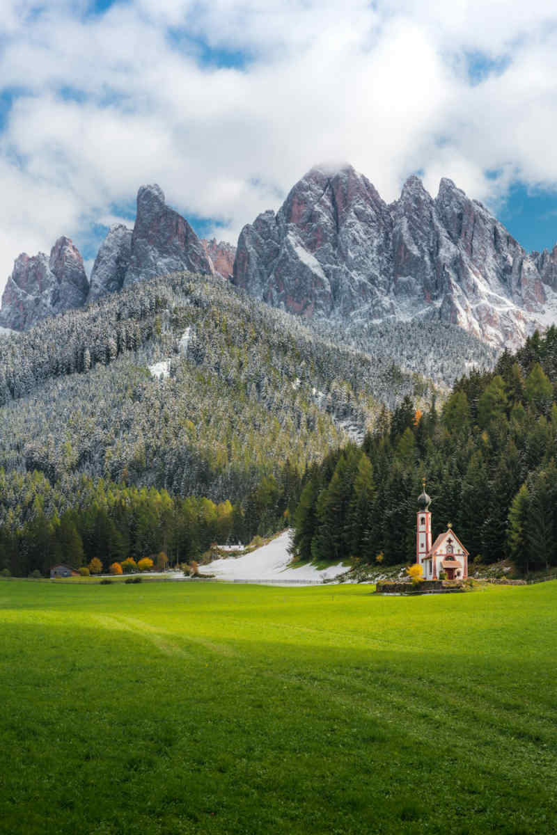 Wall Poster - Monastery in the Dolomites