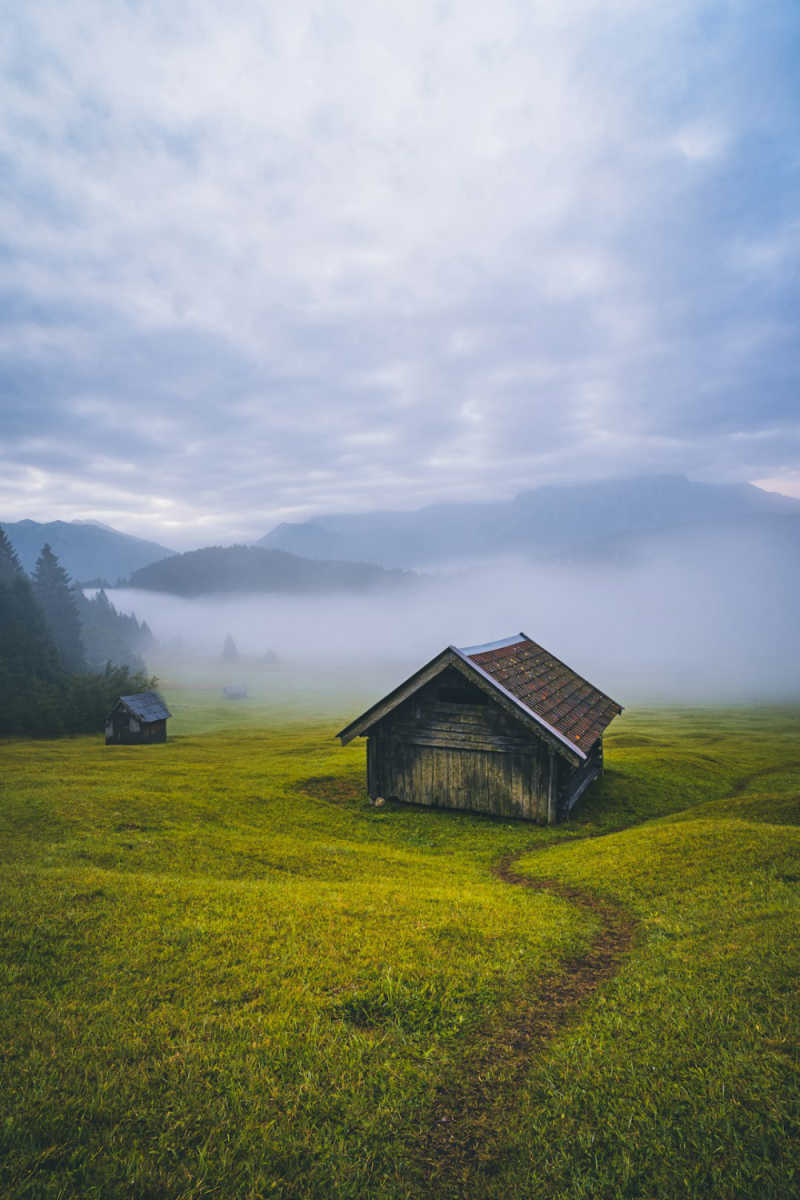 Wall Poster - Morning Mist in Bavaria