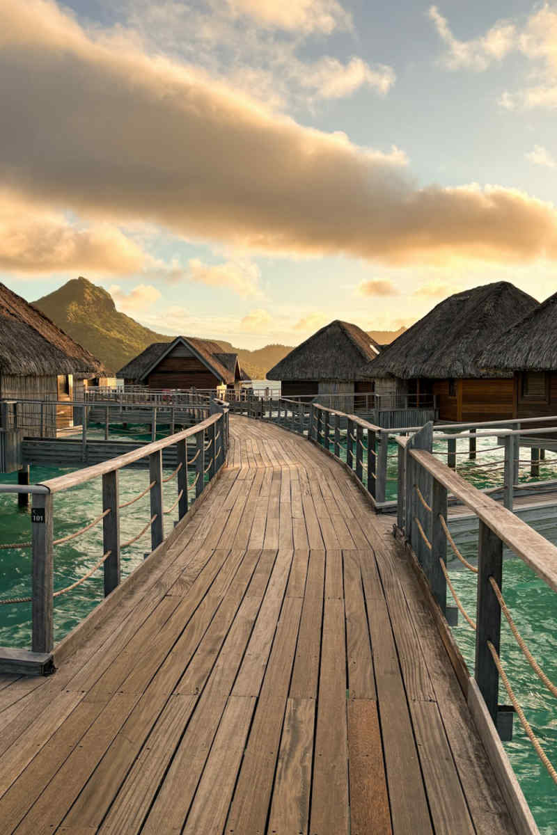 Wall Poster - Morning Mist in Bora Bora