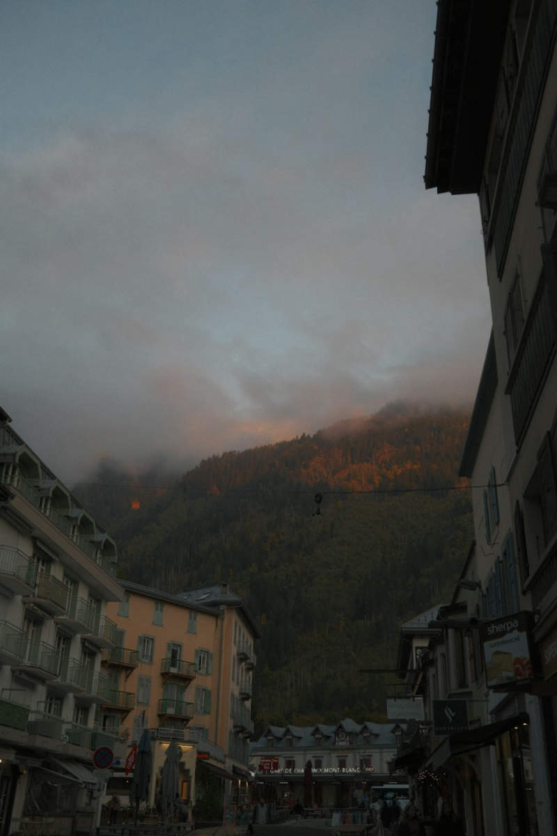 Wall Poster - Morning Mist in Chamonix