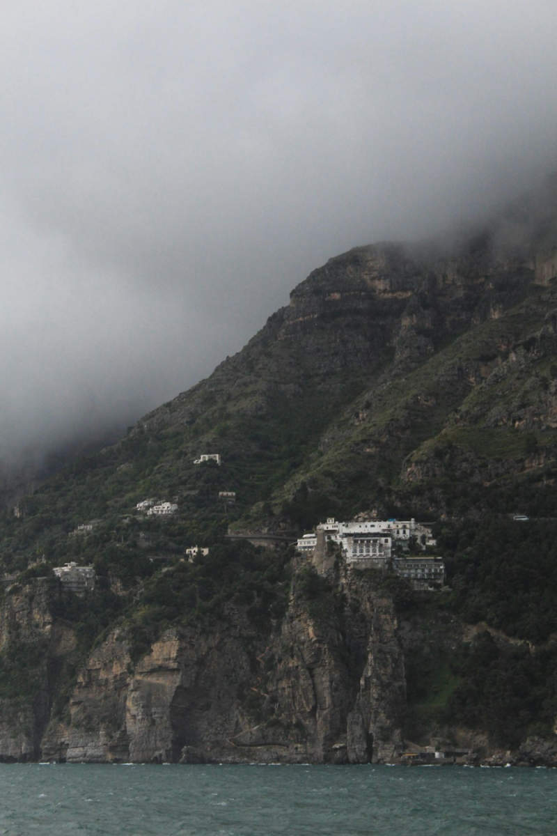 Wall Poster - Morning Mist in the Amalfi Coast