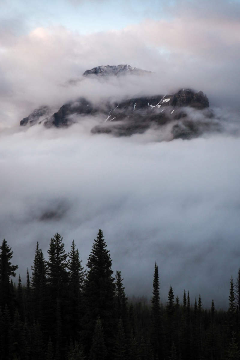 Wall Poster - Morning Mist in the Canadian Rockies