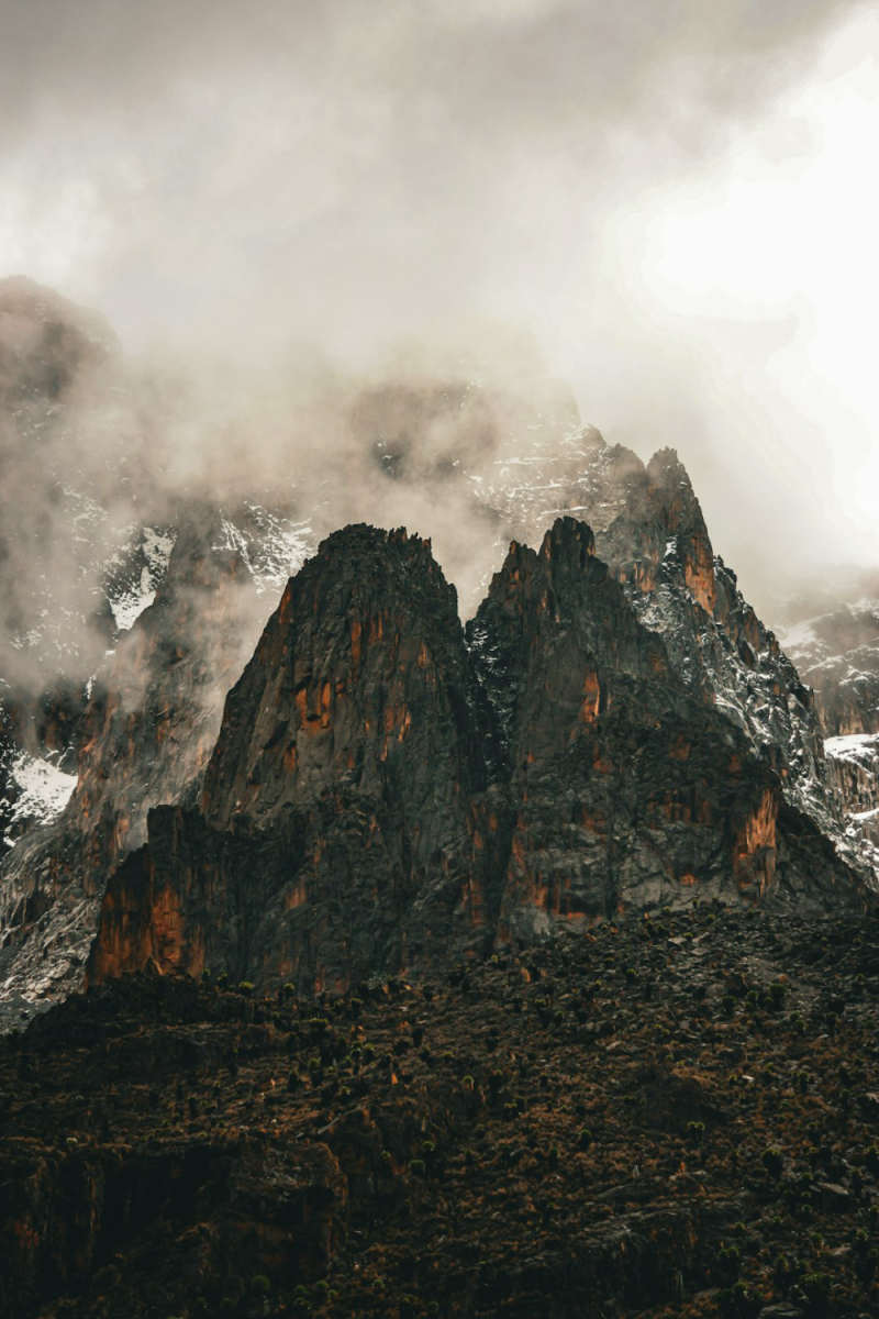 Wall Poster - Mountain Peak in Kenya