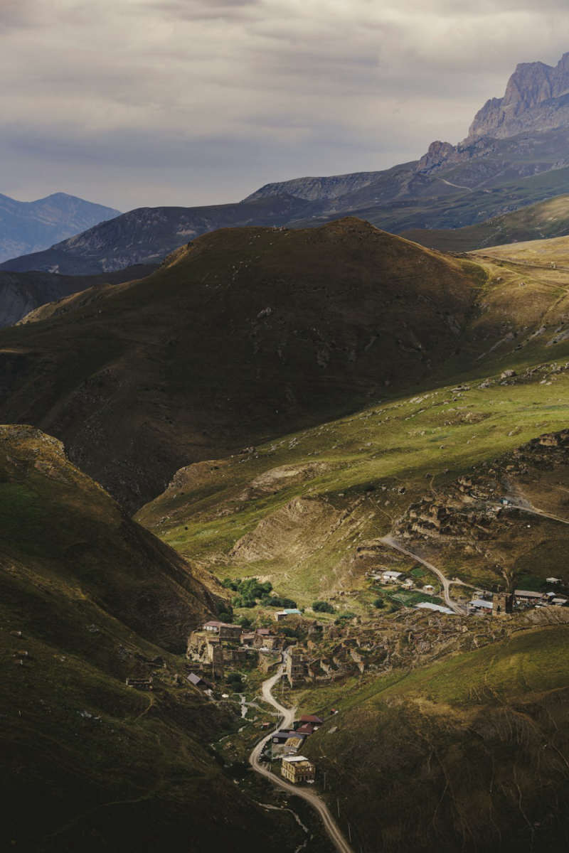 Wall Poster - Mountain Village in the Rocky Mountains