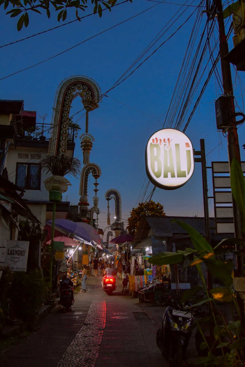 Wall Poster - Night Market in Bali