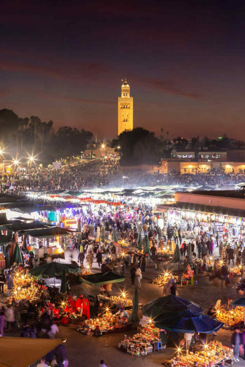 Wall Poster - Night Market in Marrakech