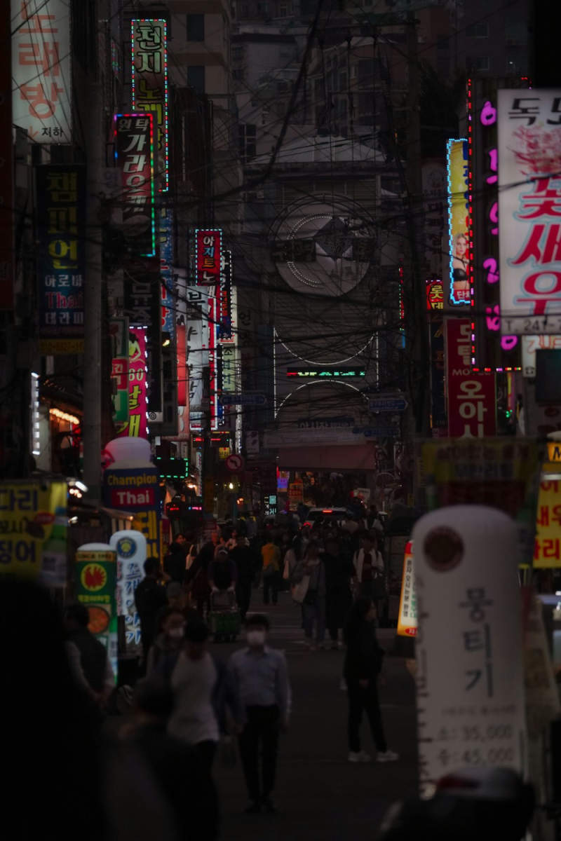 Wall Poster - Night Market in South Korea