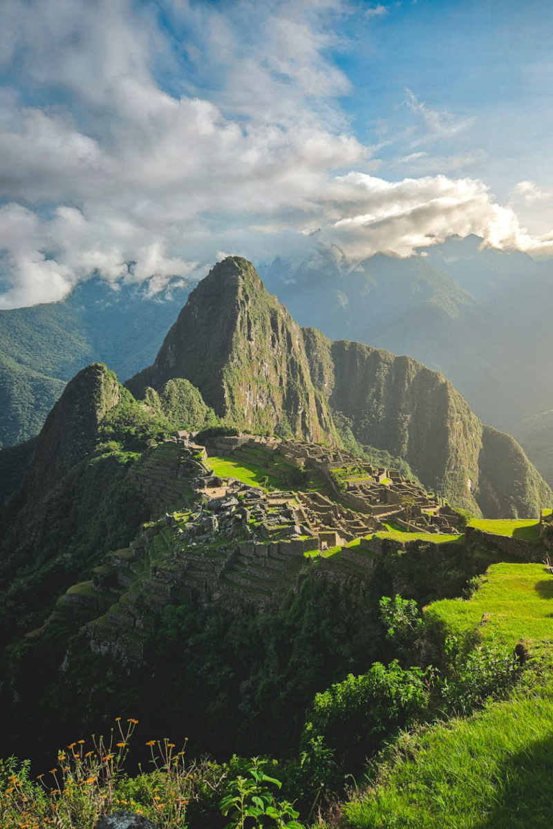 Wall Poster - Northern Lights in Machu Picchu