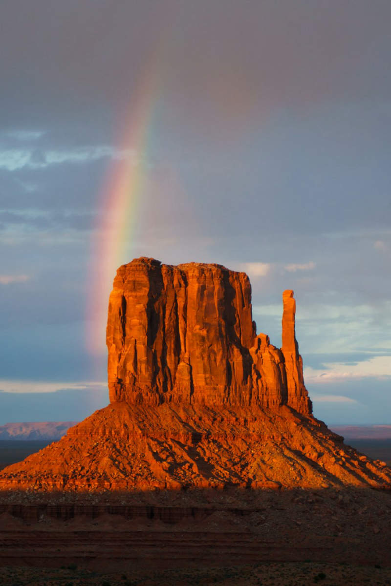 Wall Poster - Northern Lights in Monument Valley