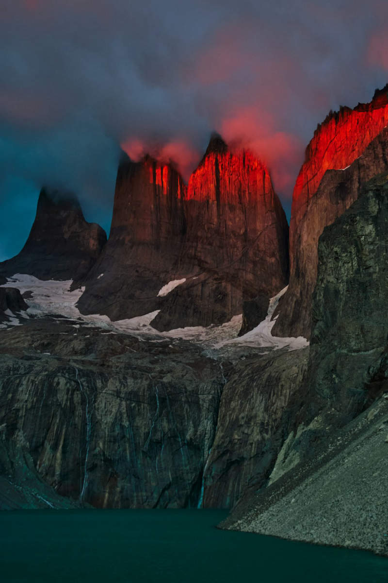 Wall Poster - Northern Lights in Patagonia